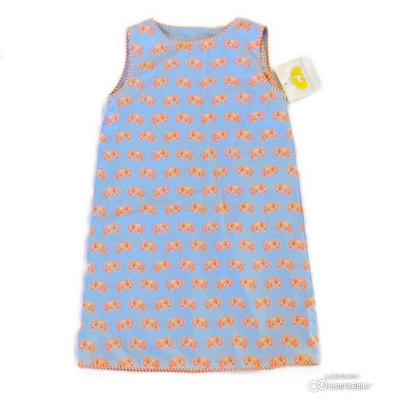 NWT The Yellow Lamb Size 5 Reversible Reagan Crab Dress - Picture 1 of 7